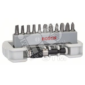 Набор бит Extra Hard 12 шт Ph/Pz/T/S + быстросменный держатель | 2608522130 | BOSCH - BOSCH