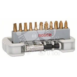 Набор бит-12 PH/PZ/T/S + магнитный держатель (2.608.522.133) - BOSCH