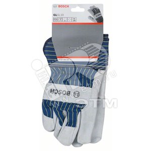 Перчатки защитные с вставками из бычьей кожи GL SL 10 (1 пара) - BOSCH