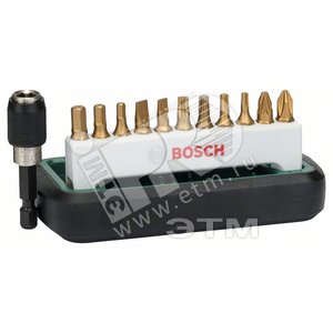 Набор бит Ph/Pz/TORX/SL/Hex TIN 12 предметов | 2608255992 | BOSCH - BOSCH