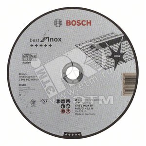 Круг отрезной Best по нержавеющей стали 230x1.9 прямой (2.608.603.500)