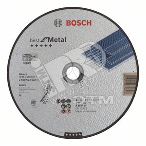 Отрезной круг Best по металлу 230x1,9мм, прямой | 2608603522 | BOSCH