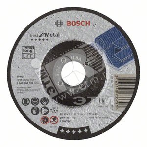 Отрезной круг Best по металлу 125x2,5мм, вогнутый | 2608603527 | BOSCH
