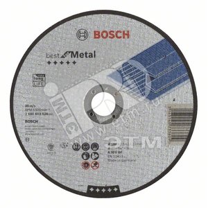 Отрезной круг Best по металлу 180x2,5мм, прямой | 2608603528 | BOSCH