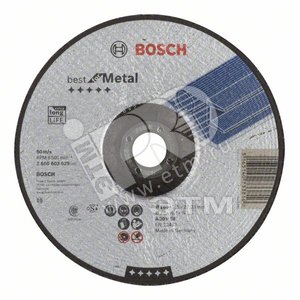 Отрезной круг Best по металлу 180x2,5мм, вогнутый | 2608603529 | BOSCH