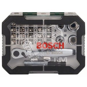 Набор бит-26 с ключом-трещеткой (2.607.017.322) - BOSCH