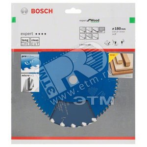 Цирк диск Expert for Wood 180x20x2.6/1.6x24T - BOSCH