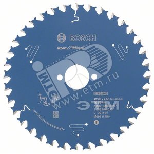 Цирк диск Expert for Wood 180x30x2.6/1.6x36T - BOSCH