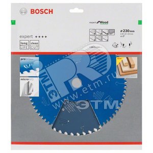 Цирк диск Expert for Wood 230x30x2.8/1.8x48T - BOSCH