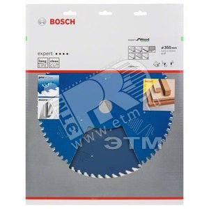 Цирк диск Expert for Wood 355x30x3/2.2x60T - BOSCH