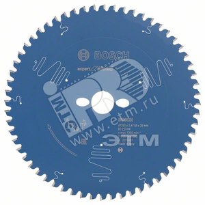 Цирк диск Expert for Wood 260x30x2.4/1.8x60T - BOSCH
