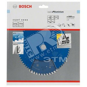 Цирк диск Expert for Aluminium 160x20x2.2/1.6x52T - BOSCH