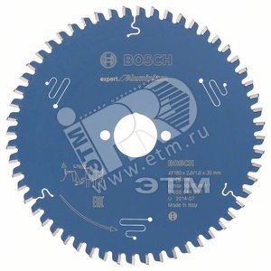 Цирк диск Expert for Aluminium 180x30x2.6/1.6x56T - BOSCH
