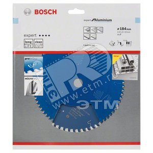 Цирк диск Expert for Aluminium 184x20x2.6/1.6x56T - BOSCH