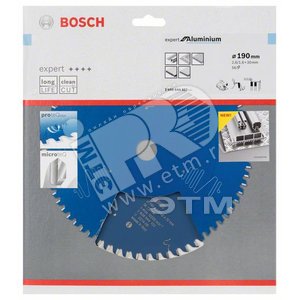 Цирк диск Expert for Aluminium 190x30x2.6/1.6x56T - BOSCH