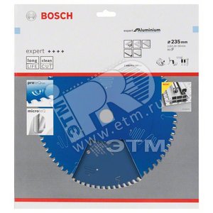 Цирк диск Expert for Aluminium 235x30x2.6/1.8x80T - BOSCH