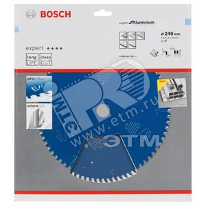 Цирк диск Expert for Aluminium 240x30x2.8/1.8x80T - BOSCH