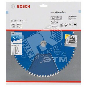 Цирк диск Expert for Aluminium 250x30x2.8/2x68T - BOSCH