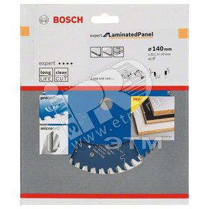 Диск циркулярный 140x20x1.8/1.3x42T (2.608.644.126) - BOSCH
