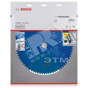 Цирк диск E.f.Stainless Steel 305x25.4x80 - BOSCH
