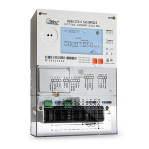 Счётчик электроэнергии 3Ф НЕВА СТ411 545 BPIO22-G1Е 78 регион (Антенна AMT-GSM-M4 (AM918G3L300R174SM) поставляется отдельно) (6133253)