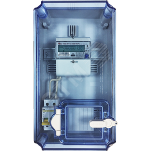 Бокс KNS IP66 + НЕВА МТ 124 AR2S RF2PC 5(60)А + ВА 2п 25А С SH202L + ВН IEK 63А 2п. + кроншт. для кр - ТАЙПИТ