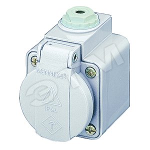 Роз-ка наст. 16А 2Р+E SCHUKO сер IР44 230В 10081 MEN - Mennekes