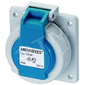 Розетка панельная 16А 2Р IP68 - Mennekes