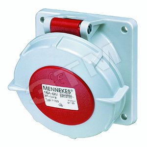 Розетка панельная 16А 3Р+E IP67 TwinCONT - Mennekes