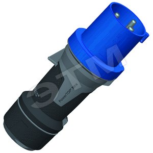 Вилка кабельная 63А 2Р+E IP44 PowerTOP (13102) - Mennekes