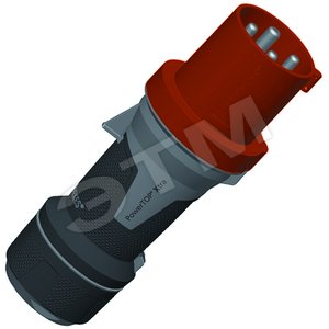 Вилка кабельная 63А 3Р+E IP44 PowerTOP (13106)