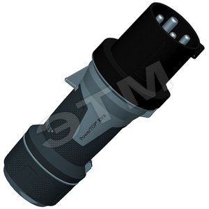 Вилка кабельная 63А 3Р+E IP44 PowerTOP