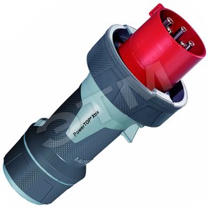 Вилка каб 63А 3Р+N+E IР67перен400В PowerTOP Xtra13212MEN - Mennekes