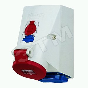 Розетка настенная CEE+SCHUKO 16А 3Р+E IP44