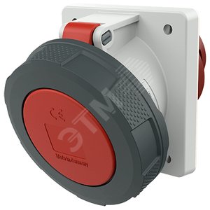 Розетка панельная 63А 3Р+N+E IP67 (20148A) - Mennekes