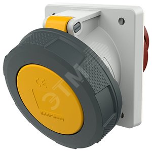Розетка панельная 63А 3Р+N+E IP67 - Mennekes