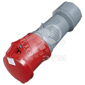 Розетка кабельная 63А 3Р+E IP44 переносная PowerTOP