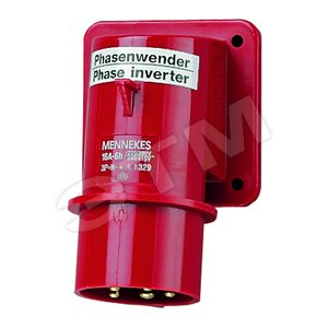 Вилка-фазоинвертор панельная приборная 16А 3Р+N+E IP44 (329) - Mennekes