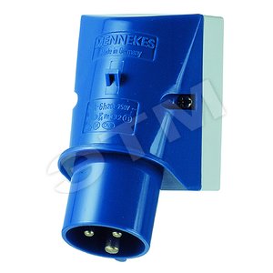 Вилка настен. приб. 16А 2Р+E IP44 332 MENN - Mennekes