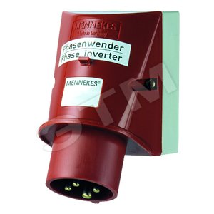 Вилка-фазоинвертор настенная приборная 32А 3Р+E IP44 (3346) - Mennekes