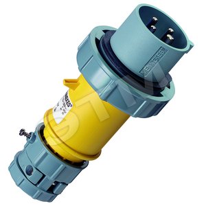 Вилка каб 16А 3Р+E IP67  PowerTOP 3807 MENN