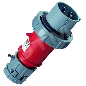 Вилка каб 16А 3Р+E IP67  PowerTOP 3809 MENN