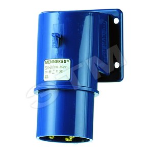 Вилка настенная приборная 32А 2Р+E IP44