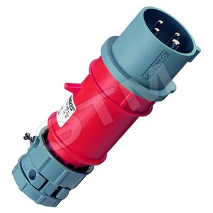Вилка каб 16А 3Р+E IP44  PowerTOP 3926 MENN