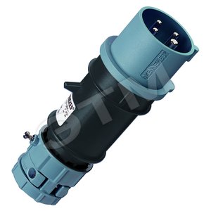 Вилка каб 16А 3Р+E IP44  PowerTOP 3928 MENN