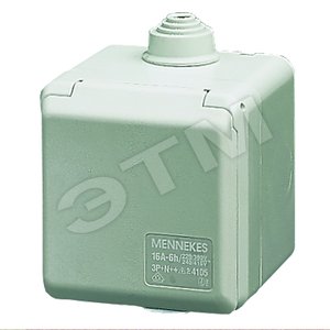 Розетка настенная 16А 3Р+E IP44 (4104) - Mennekes