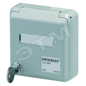 Корпус скрытой установки для информационной розетки IP44 - Mennekes