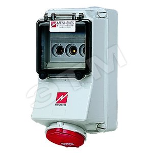 Розетка настенная держатель предохранителей 16А 3Р+E IP44 (5002) - Mennekes