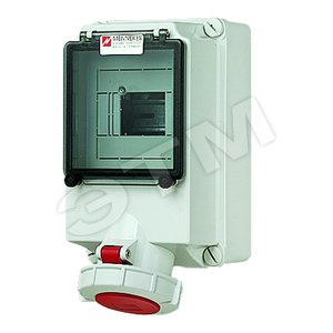 Роз-ка наст. с отсеком для мод. устр. 32А 3Р+E IP67 5527 MENN - Mennekes