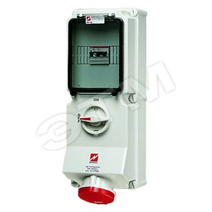 Розетка настенная механическая блокировка DUO 16А 3Р+N+E IP44 (7218) - Mennekes